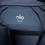 Alo Yoga  Mesh Sleeve Zip Up Jacket Navy S Photo 1