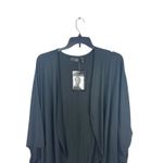 Attitudes by Renee Women’s 3X Black Drape Front Kimono Cardigan NWT Photo 1