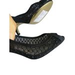 Adrianna Papell Peep Toe Pump Beaded Kitten Heels Size 6 Black Holiday Event Photo 4