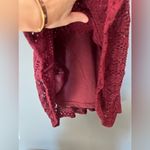 Foxiedox New $163 Nordstrom  Open Back Ellie Dress Fit and Flare Lace in Burgundy Photo 10