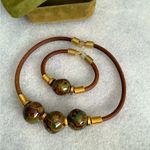Unique Vintage Necklace & bracelet set 🤎🧡 Photo 2