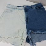 Guess Shorts Womens 29 Denim Two Tone Distress Y2K Preppy Grunge American Photo 0