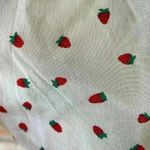Madewell Silk Clover milk maid style button-front dress in Fresh Strawberries; 2 Photo 7