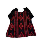 Julia Kim Sweater Jacket Size 1x Boho South Western Toggle Button Black Photo 1