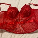 Women’s red bra/ corset size medium Photo 0