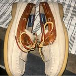 Dexter Women's Size‎ 6 Leather Boat Shoes In Ash/ Tan New In Box Photo 4