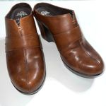 Dansko  Francine Womens Leather Wedge Clogs Heeled Shoes Slip On Brown Size 40 Photo 1