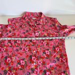 Gap  Women’s Pink Floral Rose Print Shirtdress Photo 8
