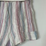 American Eagle | Strapless Romper Pastel Stripe Beachy Linen Blend Womens Medium Photo 6