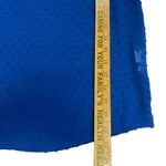 New York & Co. Womens Swiss Dot Blouse Top Royal Blue ¾ Balloon Sleeve Sz XS Photo 5