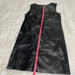 5|48 Black faux leather mini sleeveless dress Photo 9