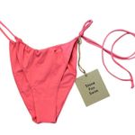 Stone Fox Swim NWT Sunset Pink River Bikini Bottom Size Large Photo 1