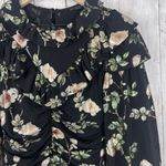 Current Air Anthropologie Dress XS Green Floral Maxi CottageCore Peasant Regency Photo 3