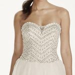 David's Bridal David’s Bridal Jewel Crystal Chevron Tulle Princess Wedding Quinceañera … Photo 1
