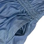 Lane Bryant  Chambray Flutter-Sleeve Smocked-Waist Romper Photo 4