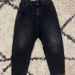 ZARA Black Paperbag Mom Jeans Photo 0