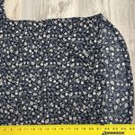 H&M Blue White Pale Pink Floral Print 3/4 Sleeve Women's Shirt Size Medium Photo 8