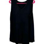 H by Halston  Essentials size Large black tank top modal spandex‎ blend Photo 0