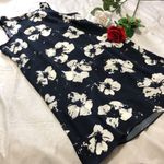 Alfani  Navy And White Floral Dress 12 Photo 4