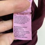 American Eagle Soft & Sexy  Maroon Ribbed Bodysuit w/ Lace Up Back #MBG Photo 4