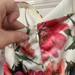 EXPRESS  Floral Satin Strapless Romper Tie Waist NWT Womens 8 Photo 5