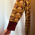 NWT Kate Quinn Henley Lounge Dress Clouds 3/4 Sleeve Women's Size Medium New 495 Brown Photo 2