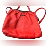 Kate Spade Flame orange Red Leather Satchel Crossbody Bag Women's Handbag Photo 5