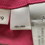 Loft  Linen Barbie Pink Halter Crop Top Size 8 NEW Photo 2