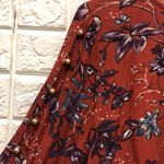 Gypsies & Moondust  Multi Color Floral Thin peasant Blouse‎ with keyhole Size M Photo 3