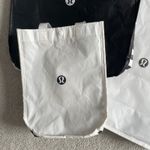 Lululemon  Tote Bags Set Black White Reusable Shopping Bag Set of 3 Photo 1