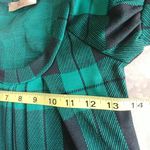 Miuse Green Black Plaid Tunic Dress Top Photo 5