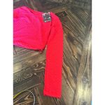 NWT Born Primitive Summit Crop Top Texture Stretch Women Large Red Lifting Shirt Photo 3