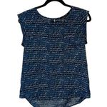 19 Cooper  Blue Patterned Blouse Photo 0