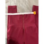 NWOT Catherine Malandrino Maroon Professional Leggings‎ Size Small Photo 5