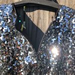 Gianni Bini Black w/silver Sequined Dress! 6 Photo 5