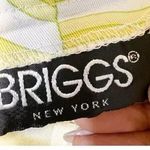 Briggs New York Vintage Briggs 70’s Funky Print Capri Pants High Waisted Size 6 Yellow Green Photo 3
