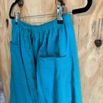 Eddie Bauer Vintage Snap Front Teal Cargo Skirt Sz M Photo 1