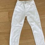 AGOLDE  Toni Mid Rise Straight Jeans in White Photo 0