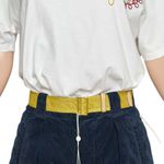 Tory Burch T Webbing Belt, Mustard, XS/SM Photo 11