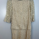 Kookai  Ivory/Cream Lace Long Sleeve Blouson Mini Dress Size 36/US 4 Small Photo 0