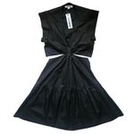 Steve Madden  Amanda Black Cutout Twist Front Tiered Mini Dress S NEW Photo 2