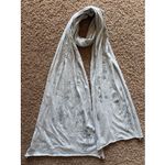 Gap  Project Red Y2K Gray Safety Pin Print Cotton Scarf Neck Accessory One Size Photo 1