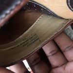 Cherokee Y2K Vintage Cottagecore Granola  Brown Real Leather Clogs Silver Buckle Round Toe - Size 7 #boho #hippie #western Measurement in pics Photo 4