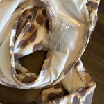 Aerie  Animal Print Wrap One Piece Bikini Tan Brown Cheetah Leopard XS Front Tie Photo 4