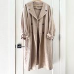 Snidel Beige Khaki Nude Trench Coat/Rain Coat Double Photo 3
