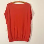Cyrus  Wide Sleeve Orange Elastic Waist Top Size M NWT Photo 4