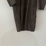 NWT Caron Callahan Leon Brown Polka Dot Silk Cotton Dress Size S Photo 4