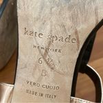 Kate Spade NY Rose Gold/Black Chunky Block Heel Sandals Size 6.5 Photo 7