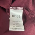FIGS Casma Three Pocket Scrub Top Size XL Burgundy Nurse Medical Doctor Photo 8