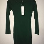 Amazon Face N Face Dress Green Fitted Long Sleeve Dress Sz XS BNWT ( Brand) Photo 2